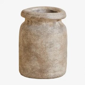 Vaso In Terracotta (↑18,5 Cm) Agnon Marrone Pietra - Sklum