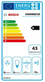 Cappa Classica BOSCH DWB96BC50 590 m³/h 70 dB 215W