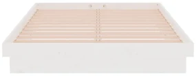 Giroletto bianco in legno massello 120x190 cm 4ft small double