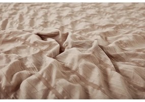 Biancheria da letto marrone in crêpe per letto singolo 140x200 cm Naomi – My House