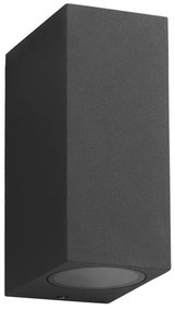 Applique da esterno BOKA 2xGU10/60W/230V IP44 nera