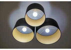 Duolla - Plafoniera ROLLER TRIO 3xE27/60W/230V antracite