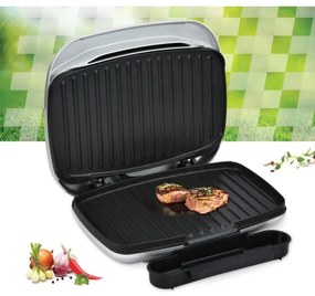 Heinner HEG-F1000SL - Grill a contatto 1000 W/230 V cromo satinato/nero
