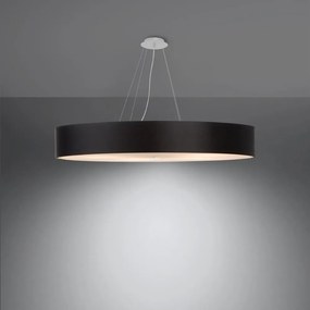 Lampada a sospensione nera con paralume in tessuto ø 100 cm Herra - Nice Lamps