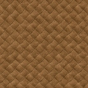 Carta da parati Treccia marrone ruggine, 53 cm x 10.05 m