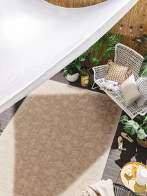 benuta Nest Tappeto per interno ed esterno Bronco Crema 140x200 cm - Tappeto outdoor per balcone, terrazzo e giardino