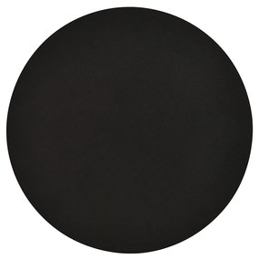 Applique Minimal Tonda 1 Luce Indiretta Agni In Acciaio Nero