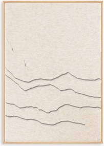 Arte da parete acustica Tonefield con cornice in legno