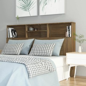 Testiera Con Scomparti Rovere Marrone 160x19x103,5 Cm /