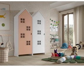 Armadio per bambini bianco e rosa 115x171,5 cm CASAMI BRUGES - Vipack