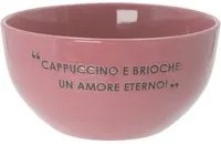 Ciotola 14 cm scritta Quotes malva
