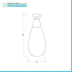 Dispenser Sapone Liquido in Ceramica Bianco gusto etnico Safari