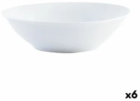 Insalatiera Quid Basic Ceramica Bianco (23 cm) (6 Unità)