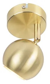 Faretto rotondo retrò in ottone - Gissi