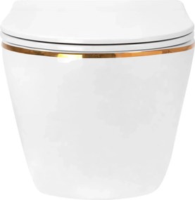 Vaso WC sospeso Rea Carlo Mini Tornado NF GOLD EDGE