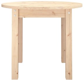 Tavolino da salotto Ø 55x45 cm in legno massello di pino