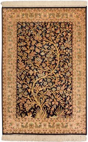 Cashmere Silk Tappeto 100 x 70 Beige (Indian) Annodato A Mano