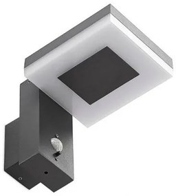 Lampada solare da parete LED esterna con sensore LED 5,5W 3000K IP54