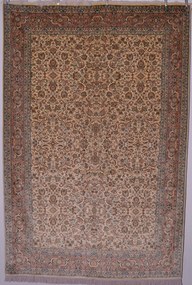 Kashmir Tappeto orientale 190x280 Beige (Indian) Annodato A Mano