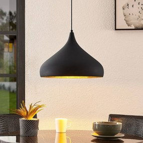 Lampada a sospensione Lunus Arcchio, dimmerabile, Nero, Soggiorno / Sala da pranzo, Metallo, Moderno, Lampada a sospensione