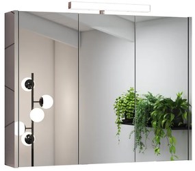 Specchio Contenitore Con Illuminazione Akira luce fredda L 90 x H 70 x P 15.5 cm