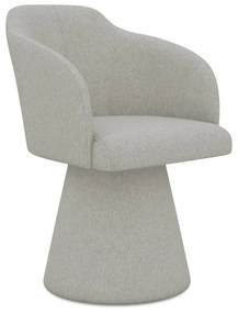 Sedia da pranzo grigio chiaro in imbottito Kanoa – Makamii