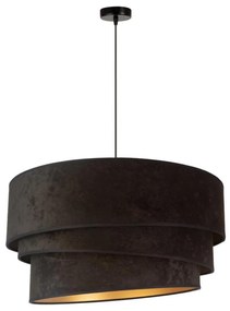 Duolla - Lampadario a sospensione con filo DEVON 1xE27/40W/230V diametro 45 cm nero/oro