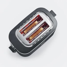 Severin AT 9264 - Tostapane a due fessure 800W/230V acciaio inox/nero