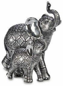 Statua Decorativa Elefante Argentato 21,5 x 20,5 x 11 cm (6 Unità)