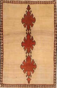 Gashghai Tappeto 200x130 Beige (Iran) Annodato A Mano