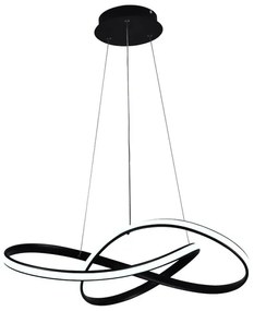 Brilagi - Lampadario a sospensione con filo LED dimmerabile COSMOWAVE LED/70W/230V nero + +TC