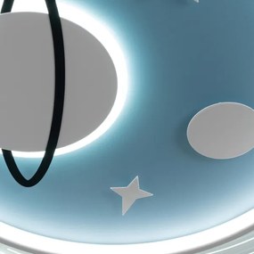 Brilagi -LED Plafoniera LED per bambini STARSHIP LED/64W/230V 3000/4500/6000K blu