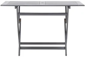 Set da pranzo per giardino 5 pz legno massello di acacia grigio