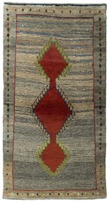 Gabbeh Tappeto 100 x 190 Nero (Iran) Annodato A Mano