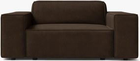 Poltrona modulare Jodie in velluto – L124 cm