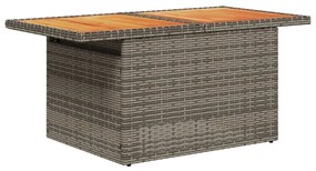 Set divani da giardino 7 pz con cuscini grigio in polyrattan