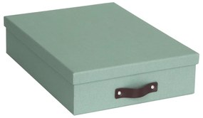 Organizer verde in cartone per documenti Oskar Canvas Paper Laminate – Bigso