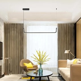 Lampadario LED a sospensione con filo LED/12W/230V 4000K 90 cm nero