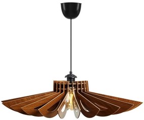 Lampadario a sospensione con filo 1xE27/60W/230V marrone diametro 68 cm