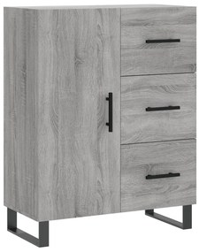 Credenza grigio sonoma 69,5x34x90 cm in legno multistrato