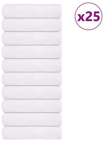 Asciugamani Doccia 25 Pz Bianchi 70x140 Cm 360 G/m² 100% Cotone /