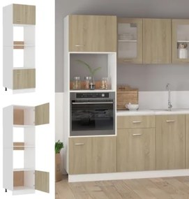 Armadio per Microonde Rovere Sonoma 60x57x207 cm in Truciolato
