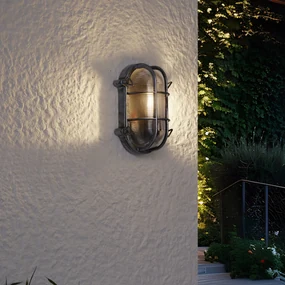Lampada da Parete da Esterno Argento Ovale IP44 - Noutica
