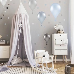 Adesivi in tessuto - Palloncini autoadesivi blu in stile norvegese | Inspio