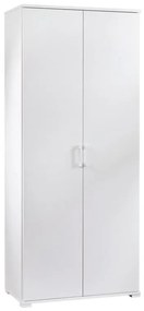 Mobile Multiuso 4 ripiani 2 ante L 90 x H 195 x P 45 cm bianco