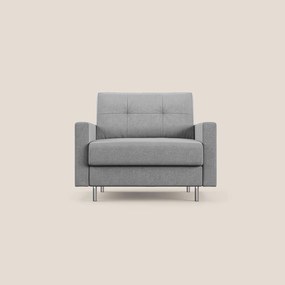 Megan poltrona letto in microfibra smacchiabile T11 grigio