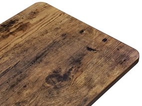 Tavolino portaoggetti mobile ELDUR, marrone/nero