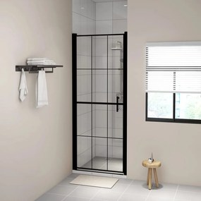 Porta Per Doccia İn Vetro Temperato 91x195 Cm Nera /