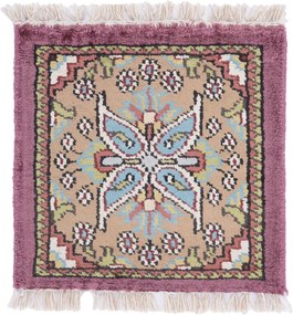 Agra Tappeto 30 x 30 (Indian) Annodato A Mano