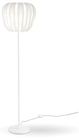 Lampada Da Terra Con Base 1 Luce Queen In Polilux Bianco D60 Made In Italy